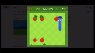 Google Snake, Key, 5 Apple, Fast, Small Map (former world record)