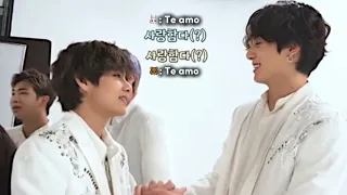 Taekook's questionable actions, which show the desire they feel to reveal everything.