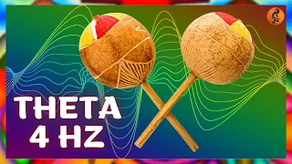 🎧 MARACA + ONDAS THETA 4Hz. Viaje Chamánico Trance Profundo de Sanación y Limpieza Energética