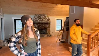 Heating Our Cabin In The Mountains | First Winter