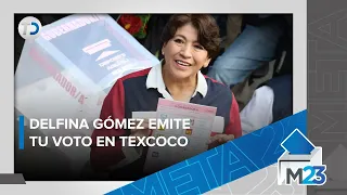 Delfina Gómez acude a votar
