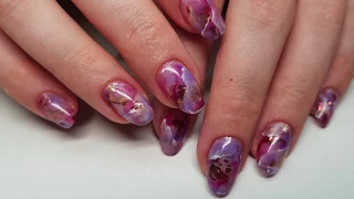 Дизайн ногтей РОЗОВЫЙ МРАМОР | Pink Marble Nails