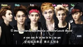 EXO-M - Don't Go (蝴蝶少女) [ Sub Español /PinYin/Chinese] (Color Coded)