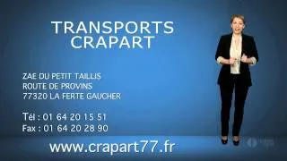 TRANSPORTS CRAPART SARL : Transporteur de sable,gravier,granulat (77)