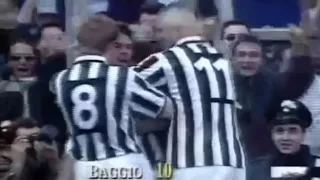 Roberto Baggio (Juventus) - 15/04/1995 - Reggiana 1x2 Juventus - 2 gols