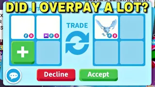 😱🥺NO WAY! DID I OVERPAY A LOT FOR THEIR FROST DRAGON!? ADOPT ME TRADING #adoptmetrades #youtube