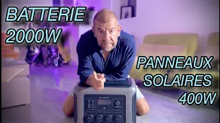 Batterie ALLPOWERS R2500 + panneaux solaires 400W / Test complet #vienomade