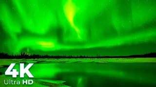 Aurora Borealis in 4K Ultra HD - 4K Northern Lights Video - Scenic Relaxation - Earth Spirit