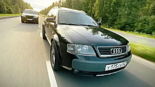 Audi A6 2.7 BiTurbo Quattro 300hp VS BMW X3 249hp (BMW Х3 330hp чип)