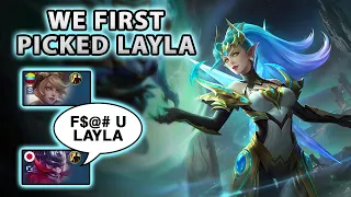 My Team Was Furious When She Picked Layla, But Then This Happened | Mobile Legends