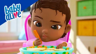 Baby Alive Official 🥗 Dolls Lunch Time Routine✨Kids Videos💕