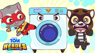 The Big Bubble Fight in the Laundry - Heroes Month | Talking Tom Heroes Episode 31