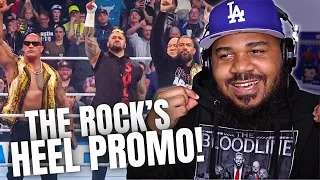 The Rock Joins The Bloodline & Cuts Heel Promo REACTION