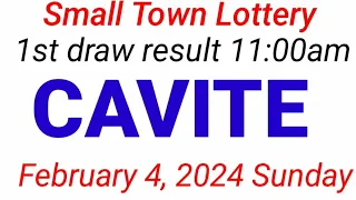 Stl - CAVITE February 4, 2024 1ST DRAW RESULT