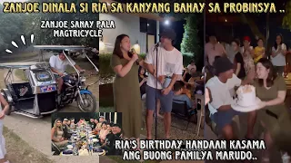 ZANJOE MARUDO DINALA SI RIA ATAYDE SA KANYANG BAHAY SA PROBINSYA ❤️ RIA'S HANDAAN WITH THE MARUDOS