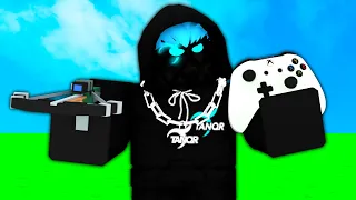 I became a controller player in Roblox Bedwars..