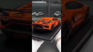 Lamborghini Aventador SVJ orange 1:18 Diecast model car