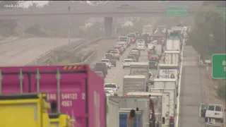 Police standoff with alleged domestic violence suspect causes freeway lanes to close