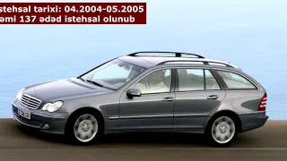 Çox az buraxılan birbaşa püskürməli Mercedes-Benz C 200 CGI 170 at gücü 1.8L kompressor