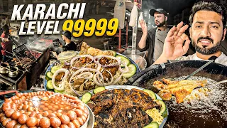 Karachi Night Street Food LEVEL 9999 🤤 Food Street Fish, Prawn & Biryani | Best Winter Food Karachi