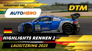 Heißes zweites Rennen am Lausitzring | DTM Highlights präsentiert von Autohero | DTM 2023