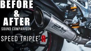 SC Project Exhaust Sound and Installation | Triumph Speed Triple R