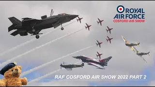 PART 2 RAF Cosford Air Show 2022 Highlights: BBMF Spitfires, Typhoon, the Red Arrows, F35B & more...