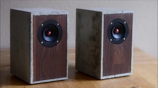 DIY Concrete Speakers - Dayton Audio PS95-8