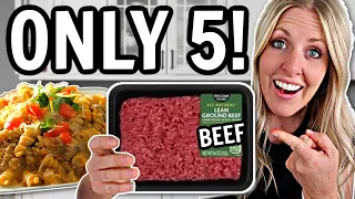 The EASIEST 5 Ingredient BEEF Recipes - What's For Dinner!
