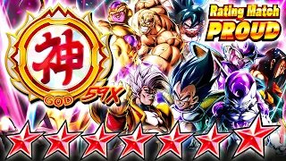 (Dragon Ball Legends) GOD RANK #59 ACHIEVED IN STANDARD MODE AND RATING MATCH PROUD!