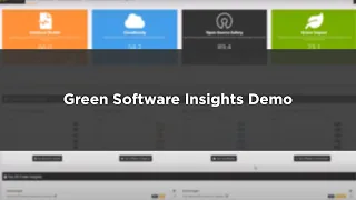 CAST Highlight – Green Software Insights Product Demo