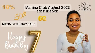 Mahina Club Unboxing August 2023  / SEE THE GOOD / Happy Birthday / WOW Mega Birthday Sale / 10%