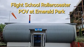 Flight School Rollercoaster Front Row POV at Emerald Park, Ireland - Like & Subscribe - Thanks