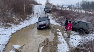 Offroad svezení s přáteli. Jeep Grand Cherokee ZJ/ WJ, Nissan Patrol GR 60/61, Lada Niva