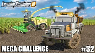 Using WESTERN STAR to TRANSPORT CORN SILAGE  | MEGA Challenge | Farming Simulator 19 | Episode 32