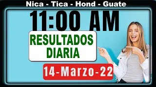 11 AM Sorteo Loto Diaria Nicaragua │ 14 Marzo 22