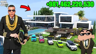 Franklin & Shinchan LUCKY BILLIONAIRE BUY CAR FOR Showroom In GTA5