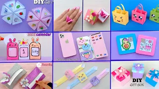 9 EASY CRAFT IDEAS || School Craft Idea || DIY Origami Craft || School hacks || Paper mini gift idea