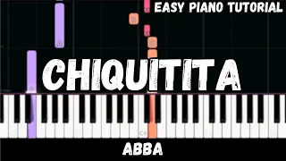 ABBA - Chiquitita (Easy Piano Tutorial)