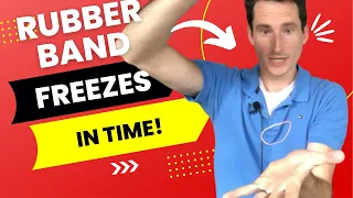 Rubber Band FREEZES In Time! (Easy One Rubber Band Magic Trick - Loops Tutorial - Beginner Friendly)