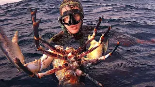 GIANT Lobster Caught By Hand! 10LBS Monster