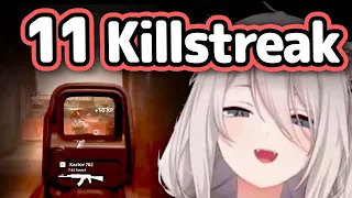 Botan Makes Cute Noises After 11 Killstreak【Hololive】