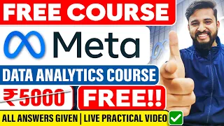 FREE DATA ANALYTICS COURSE FROM META | GET PAID COURSE FOR FREE | FULL LIVE DEMO SHOWN