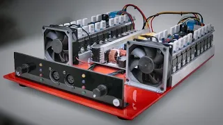 DIY 1800W?? High Powerful Amplifier using 40 Transistors 2SA1943 & 2SC5200 #cbzproject