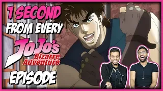 1 second from every episode of JoJo's Bizarre Adventure REACTION! Anime Reaction #36