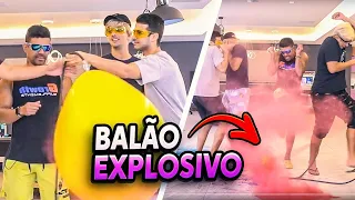 DESAFIO DO BALÃO GIGANTE EXPLOSIVO!!