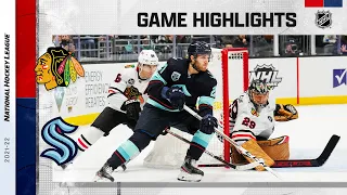 Blackhawks @ Kraken 1/17/22 | NHL Highlights