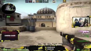 CS:GO - s1mple carrying his team in FPL on Dust 2