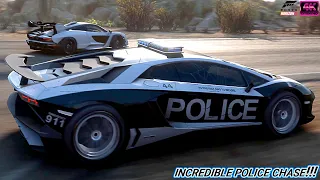 Lamborghini Aventador Police vs McLaren Senna  | Police chase | Forza Horizon 5 | Gameplay 4k video