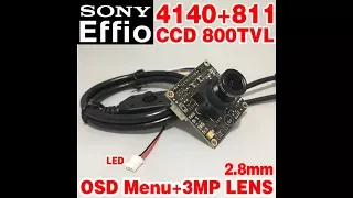 Sony Effio 800TVL video camera with Aliexpress - a short video review